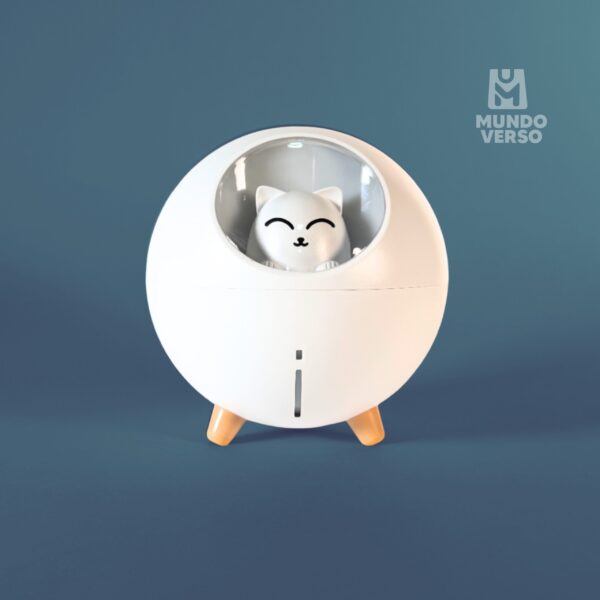 Humificador difusor aromaterapia portátil gatito recargable