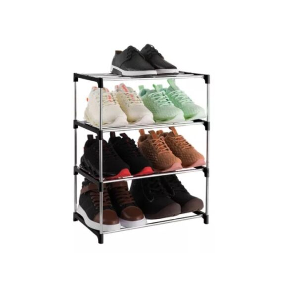 Estante De Zapatos Pequeño Apilable De 4 Niveles