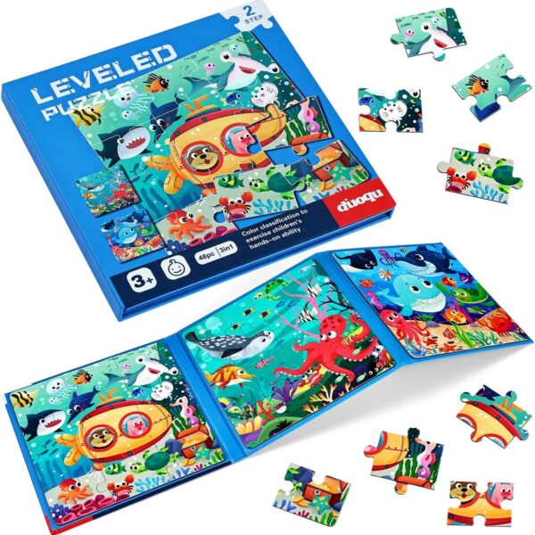 Libro Rompecabezas Magnéticos 3 En 1 Aventura Submarina